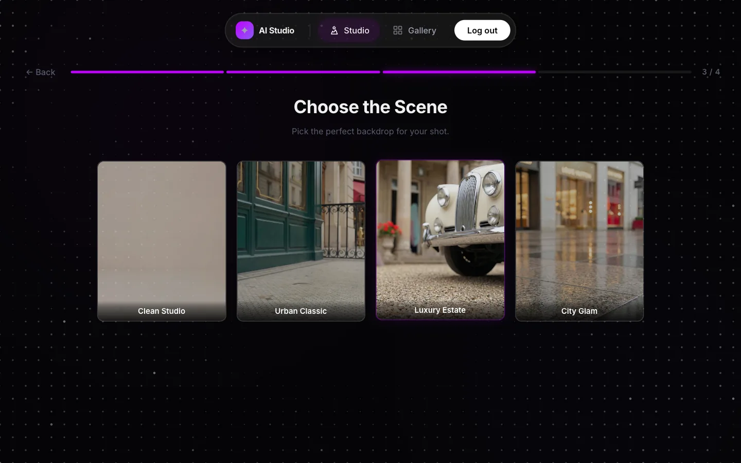 AI Product Perception Studio, on a desktop