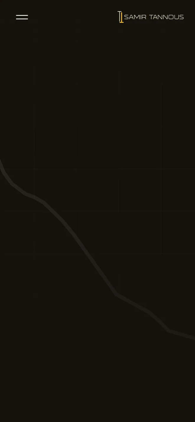 The visit page from its arrival: the streets around the showroom draw themselves in, the main roads last and in brass, then a pin pulses on the showroom, above a card that says whether it is open.